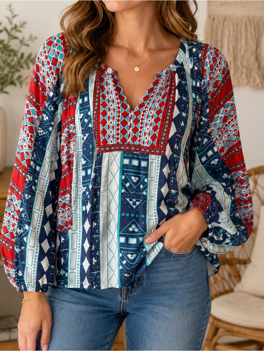Kyla Seo Flowy Top